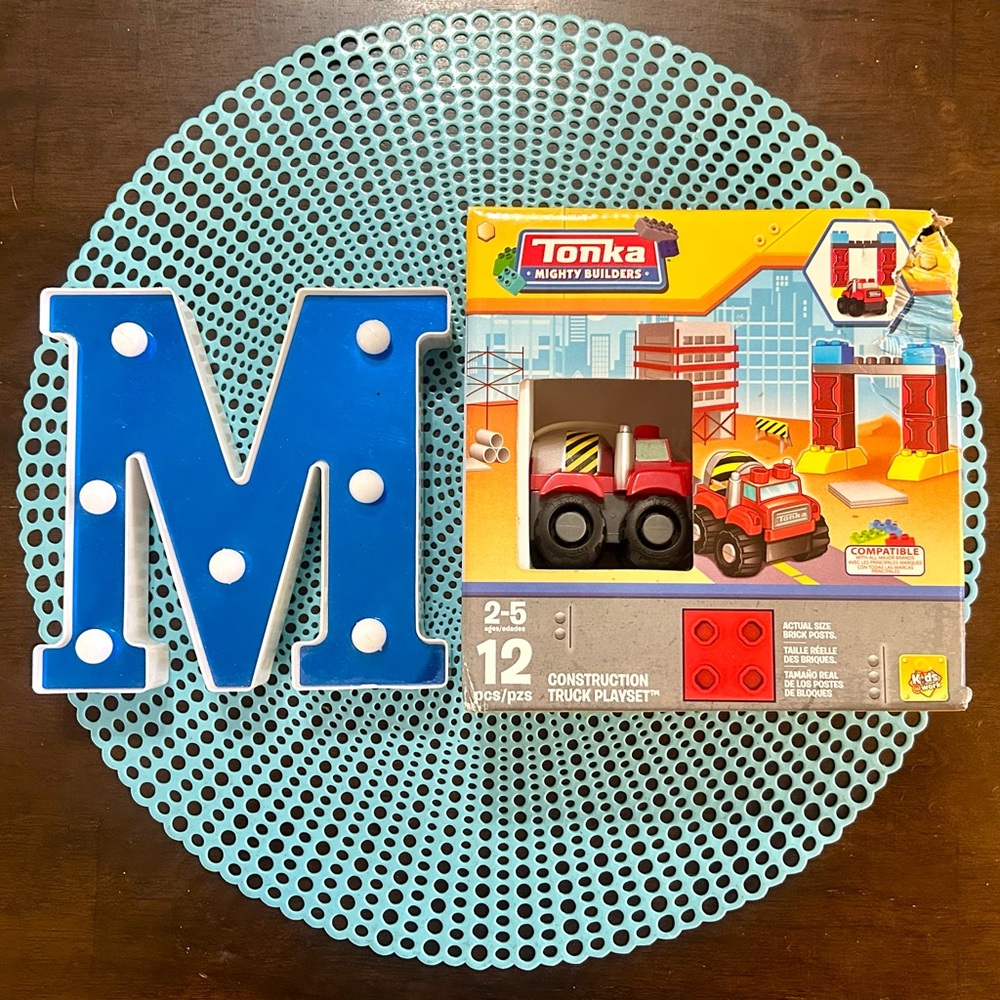 Tonka Mighty Builders Red Construction Truck 12-piece Set